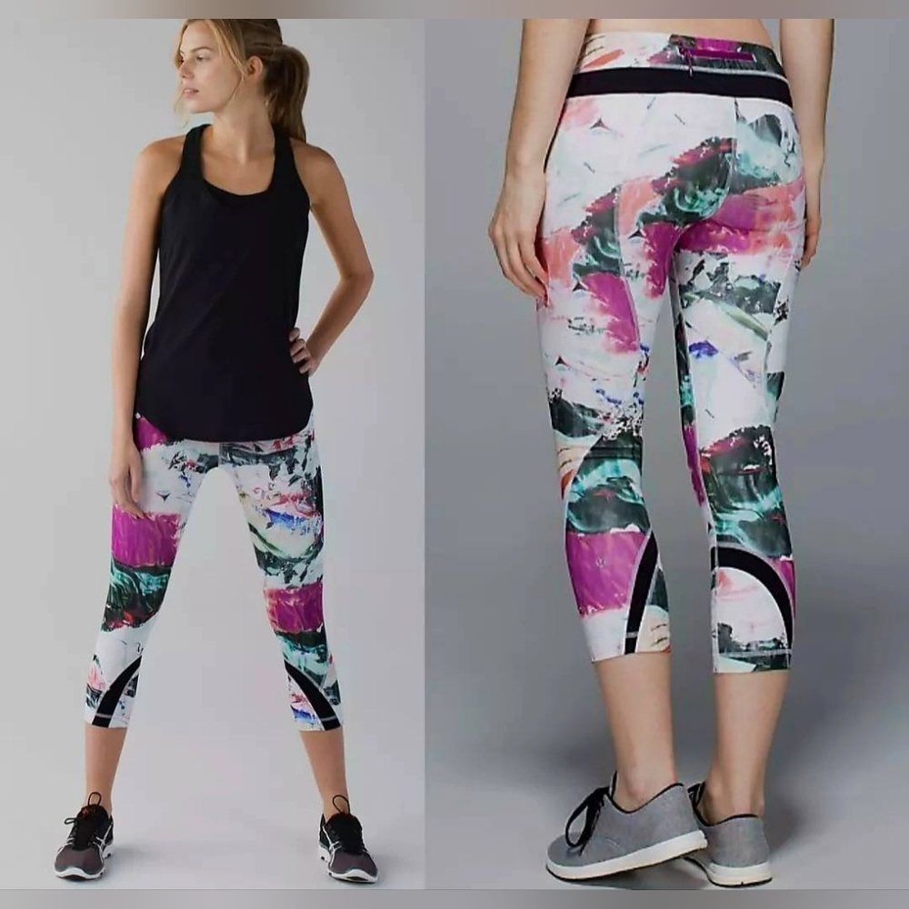 Lululemon Athletica Luxtreme Mesh Pigment Wave Multi Abstract Legging 2/XS